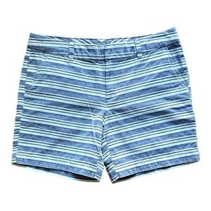 🌼 (4/$20) Tommy Hilfiger: Blue & White Womens Striped Shorts